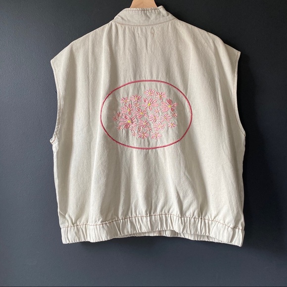 POL Western Blossom Denim Vest - Picture 7 of 12